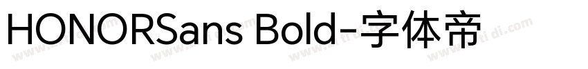 HONORSans Bold字体转换